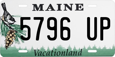 ME license plate 5796UP