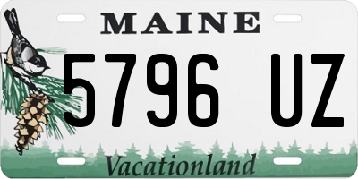 ME license plate 5796UZ