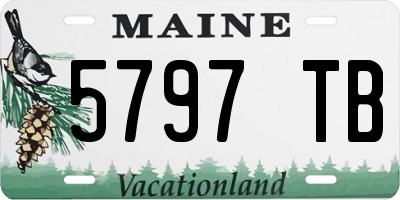 ME license plate 5797TB