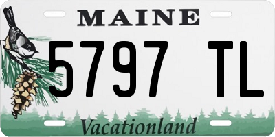 ME license plate 5797TL