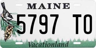 ME license plate 5797TO