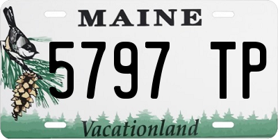 ME license plate 5797TP