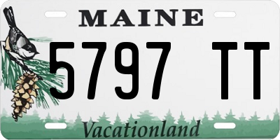 ME license plate 5797TT