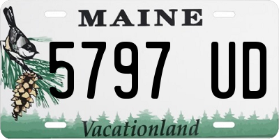ME license plate 5797UD