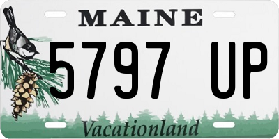 ME license plate 5797UP