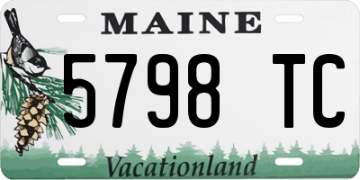 ME license plate 5798TC