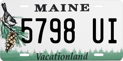 ME license plate 5798UI