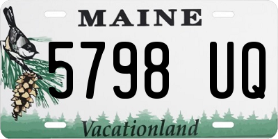ME license plate 5798UQ