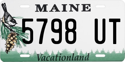 ME license plate 5798UT