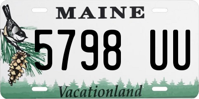 ME license plate 5798UU