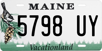 ME license plate 5798UY