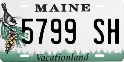 ME license plate 5799SH