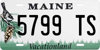 ME license plate 5799TS