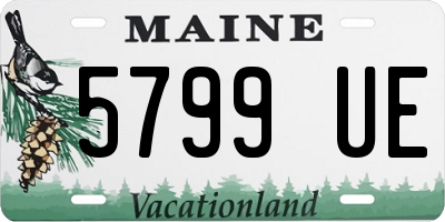 ME license plate 5799UE