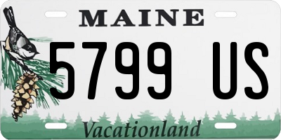ME license plate 5799US