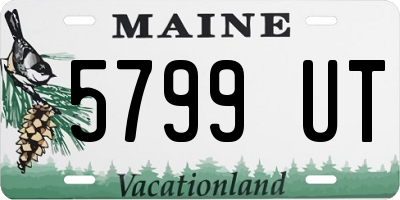 ME license plate 5799UT