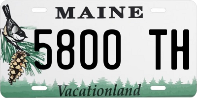 ME license plate 5800TH