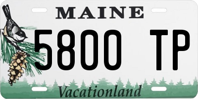 ME license plate 5800TP