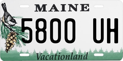 ME license plate 5800UH