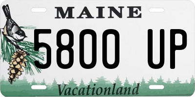 ME license plate 5800UP