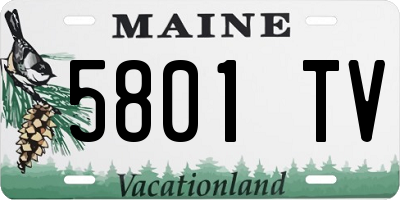 ME license plate 5801TV