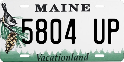 ME license plate 5804UP