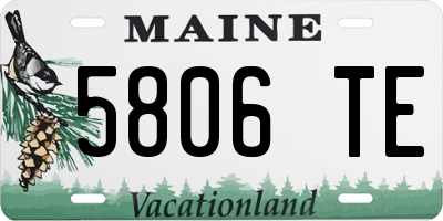 ME license plate 5806TE