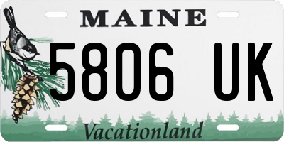 ME license plate 5806UK