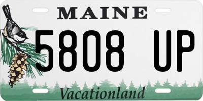 ME license plate 5808UP