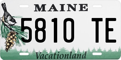 ME license plate 5810TE