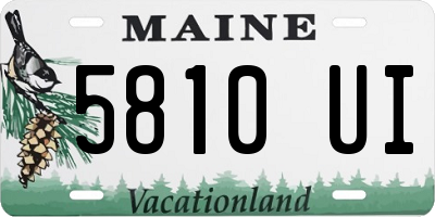 ME license plate 5810UI