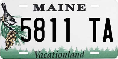 ME license plate 5811TA