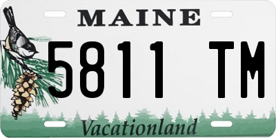 ME license plate 5811TM