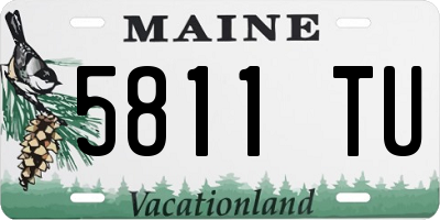 ME license plate 5811TU