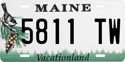 ME license plate 5811TW