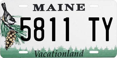 ME license plate 5811TY