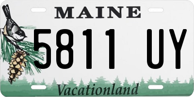 ME license plate 5811UY