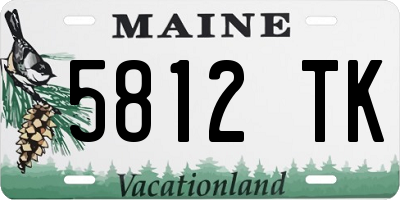 ME license plate 5812TK