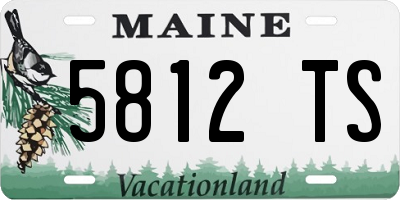 ME license plate 5812TS
