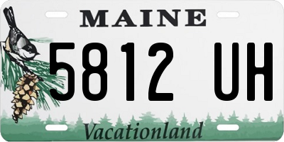 ME license plate 5812UH