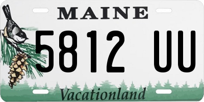 ME license plate 5812UU