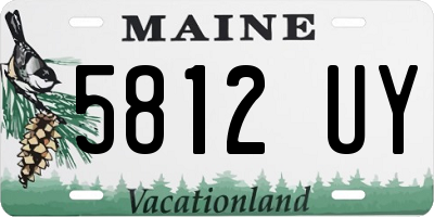 ME license plate 5812UY