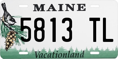 ME license plate 5813TL