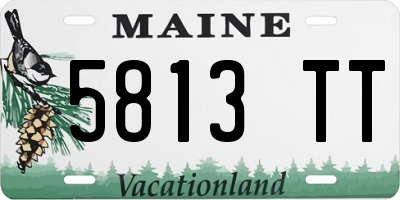 ME license plate 5813TT