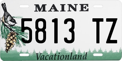 ME license plate 5813TZ