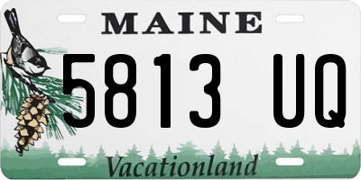 ME license plate 5813UQ