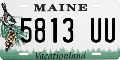 ME license plate 5813UU