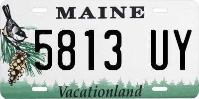 ME license plate 5813UY