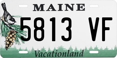 ME license plate 5813VF