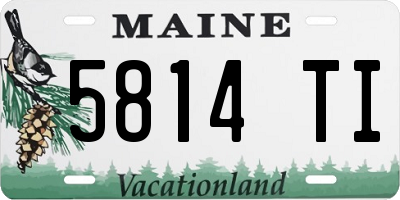 ME license plate 5814TI